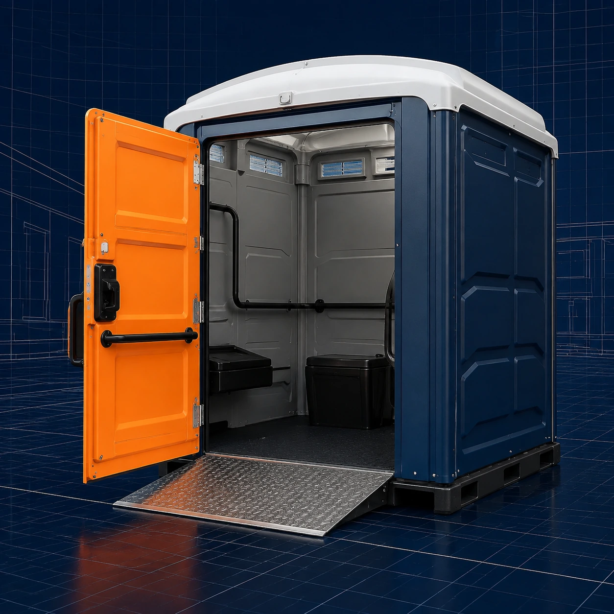 Portable restroom rental planning for La Marque, TX